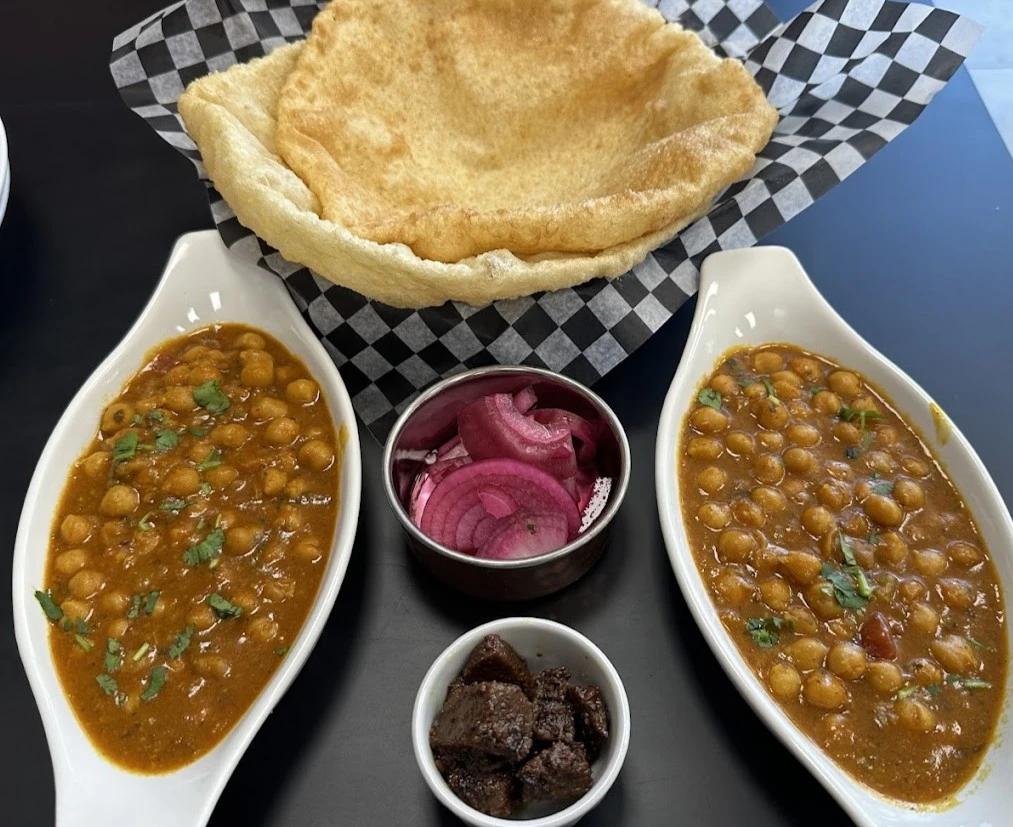 Delicious Chana Bhatura at Silver Spoon Restaurant in Edmonton, AB
