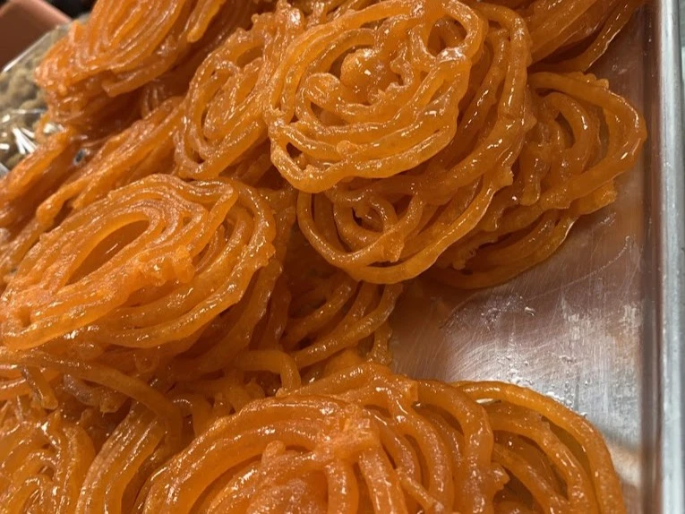 Delicious Jalebi at Silver Spoon Restaurant in Edmonton, AB